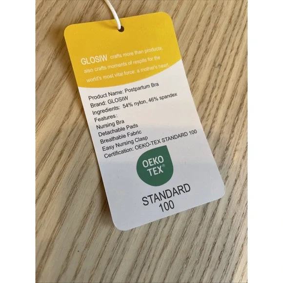 Glosiw Nursing Bra Size Medium Wireless Nylon Spandex - Picture 4 of 8